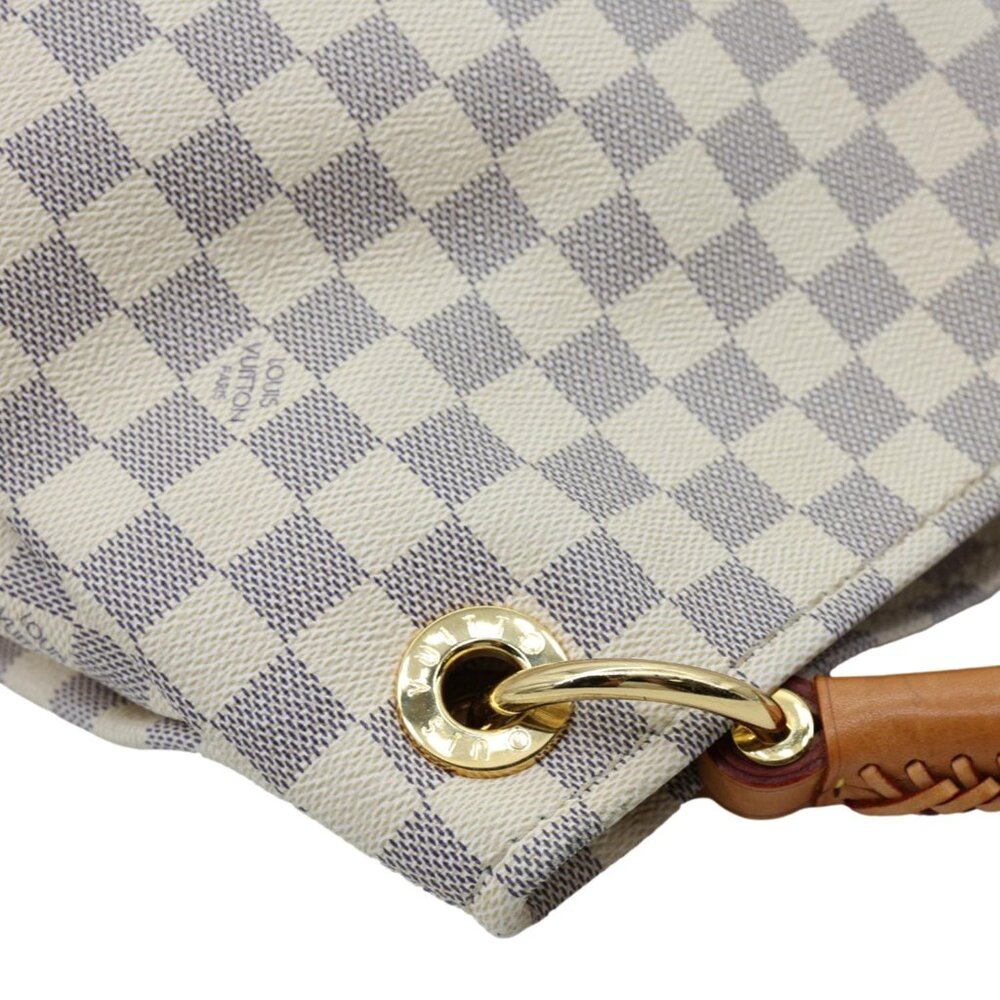 Louis Vuitton Artsy MM Damier Azur Hobo Bag White - Picture 4 of 13